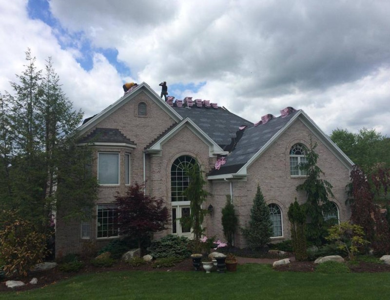 working on roof- draft