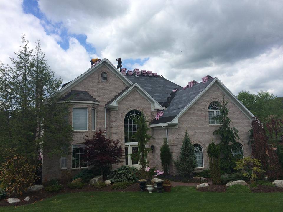 working on roof- draft